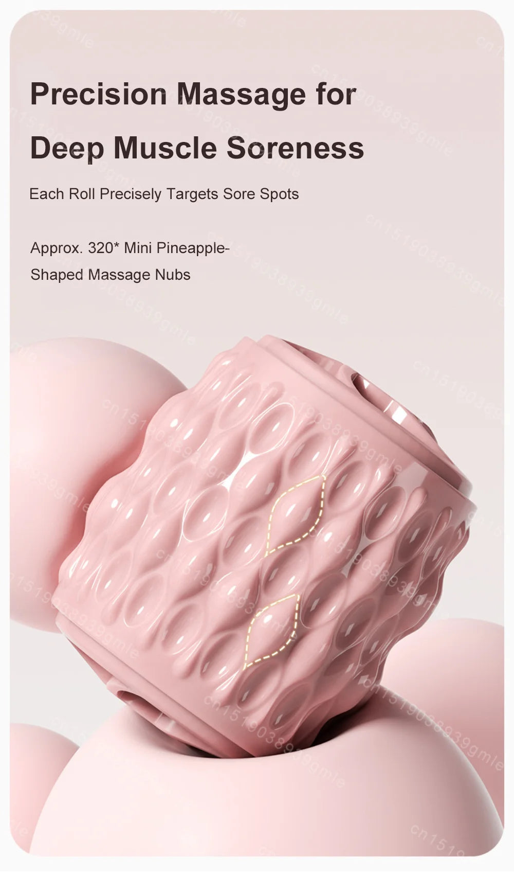 8-Wheel Full-Coverage Leg & Thigh Massage Roller — Anti-Cellulite Calf, Arm & Waist Muscle Massager