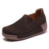 Women's Suede Tassel Loafers - Slip-On Platform Moccasins for Spring & Autumn