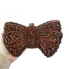 Rhinestone Evening Clutch with Bow - Multi-Color Bridal Wedding Party Handbag