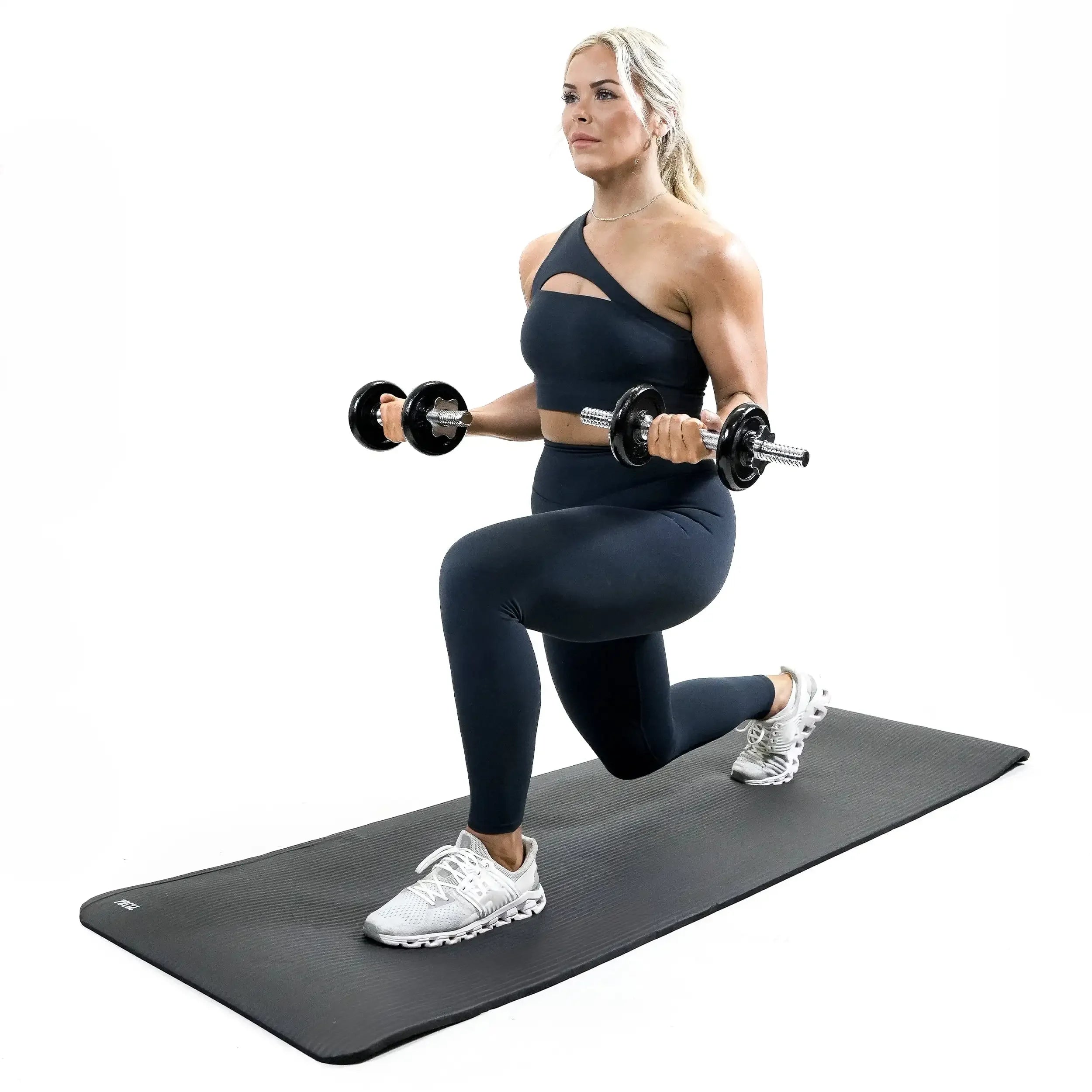 12mm NBR Yoga Mat 72 x 24 in (183 x 61 cm) Non-Slip Exercise Mat with Carry Strap