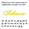 Personalized Cursive Name Necklace for Women – Stainless Steel Letter Pendant Choker, Box Chain (Silver | Gold | Rose Gold)