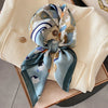Luxury Horse Print Silk-Feel Square Scarf 70 x 70 cm (27.6 x 27.6 in) – Women's Neck, Hair, Foulard, Bandana