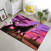 Wolf & Moon Area Rug – Scenic Wolf Moon Pattern Non-Slip Carpet for Living Room & Bedroom, Soft Large Area Rug (23×35–70×102 in | 60×90–180×260 cm)