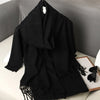 Women's Winter Scarf, Thick Cashmere-Look Pashmina Shawl with Tassels, Windproof Wrap, 175+ cm (69+ in) — 62 Colors