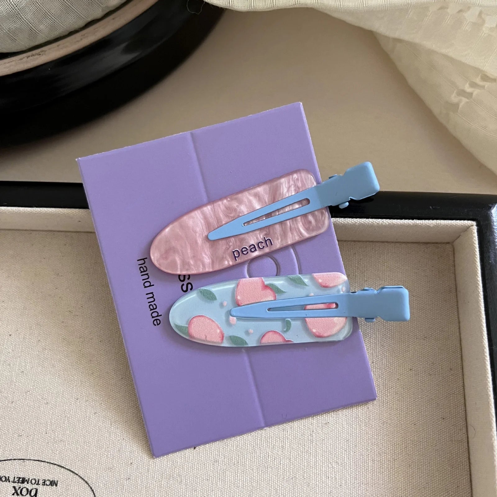 Candy Color Fruit Acrylic Hair Clips — No-Crease Summer Bang Barrettes & Side Clamps for Girls (2 or 10-Pack)