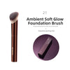 Retractable Hourglass-Style Makeup Brush - Multi-Purpose Synthetic Brush for Foundation, Concealer, Powder, Bronzer, Blush, Eyeshadow, Eyeliner