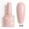Hema-Free TPO-Free Gel Nail Polish 7.5ml, Glitter Jelly & Nude Shades, Soak-Off UV/LED Full Coverage French