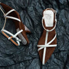 Women's Patent Leather Slingback Sandals - Mid Heel 3–5 cm (1.2–2.0 in) Buckle Strap Wedding & Formal Heels