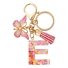 A-Z Letter Keychain – DIY Metal Initial Pendant Key Ring for Women & Men, Car & Party Gift