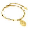 18K Gold Plated Paperclip Chain Bracelet for Women Adjustable Twist Link Chunky Stackable Layered Jewelry