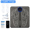 MERALL EMS Foot Massager Pad — Portable Rechargeable Acupoint Stimulator, 8 Modes & 19 Intensity Levels for Improved Circulation and Muscle Relief