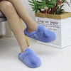 Faux Fur Mule Cork Slippers – Fluffy Indoor/Outdoor Closed-Toe Women's Mules
