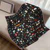 Twill Silk Square Scarf 90 x 90 cm (35.4 in) - Floral & Letter Print Women's Neck Kerchief Wrap