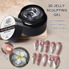 Clear Non-Sticky Hand Extension Gel 15ml (0.51 fl oz) 3D Sculpting & Carving Solid Hard Gel for Fake Nails
