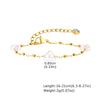 Waterproof Stainless Steel Link Chain Bracelet for Women - Gold-Plated Stackable Fashion Gift