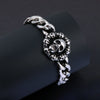 Viking Rune Wolf Celtic Knot Stainless Steel Bracelet for Men Nordic Link Chain