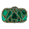 Red Crystal Rhinestone Clutch - Bridal Evening Minaudiere Handbag for Wedding & Party