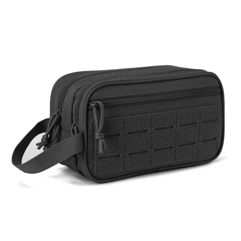 Tactical Hanging Toiletry Bag for Men and Women - MOLLE Dopp Kit Travel Shaving & Shower Organizer
