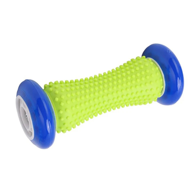Portable Fascia Foot & Full-Body Massage Roller Stick for Feet, Legs and Neck — Handheld Muscle Massager (Blue, Pink)