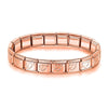 9mm (0.35 in) Italian Elastic Star Heart Butterfly Charm Bracelet - Stainless Steel Bangle for Women