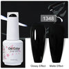 Top & Base 15ml (0.5 fl oz) Gel Nail Polish – Semi-Permanent UV/LED Soak-Off Base Coat and Top Coat, Long-Lasting Manicure