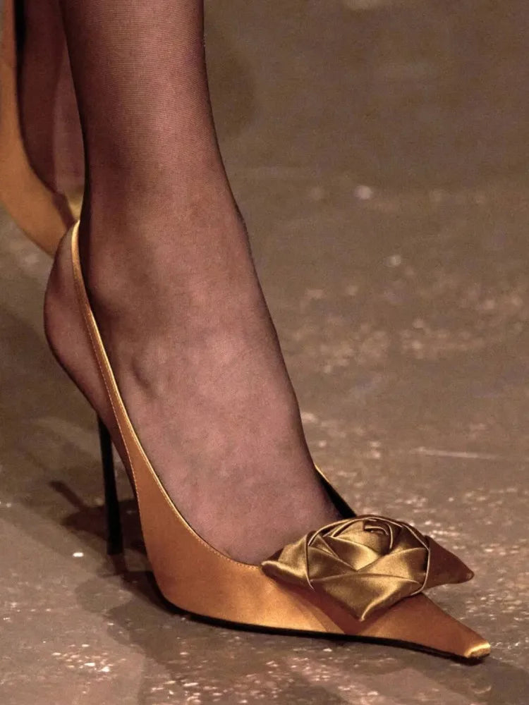 Women's Slim-Fit Pointed High Heel Sandals – 10 cm (4 in) Stiletto Party & Wedding Heels