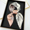 Silk-Feel Square Scarf 70 x 70 cm (27.6 x 27.6 in) Floral Satin Neckerchief – Women's Hair Band, Bandana & Wrap