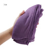 Women's Large Solid Polyester Hijab Scarf 80 x 190 cm (31.5 x 74.8 in) Long Muslim Headscarf Wrap Shawl Turban