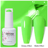 Top & Base 15ml (0.5 fl oz) Gel Nail Polish – Semi-Permanent UV/LED Soak-Off Base Coat and Top Coat, Long-Lasting Manicure