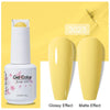 Top & Base 15ml (0.5 fl oz) Gel Nail Polish – Semi-Permanent UV/LED Soak-Off Base Coat and Top Coat, Long-Lasting Manicure