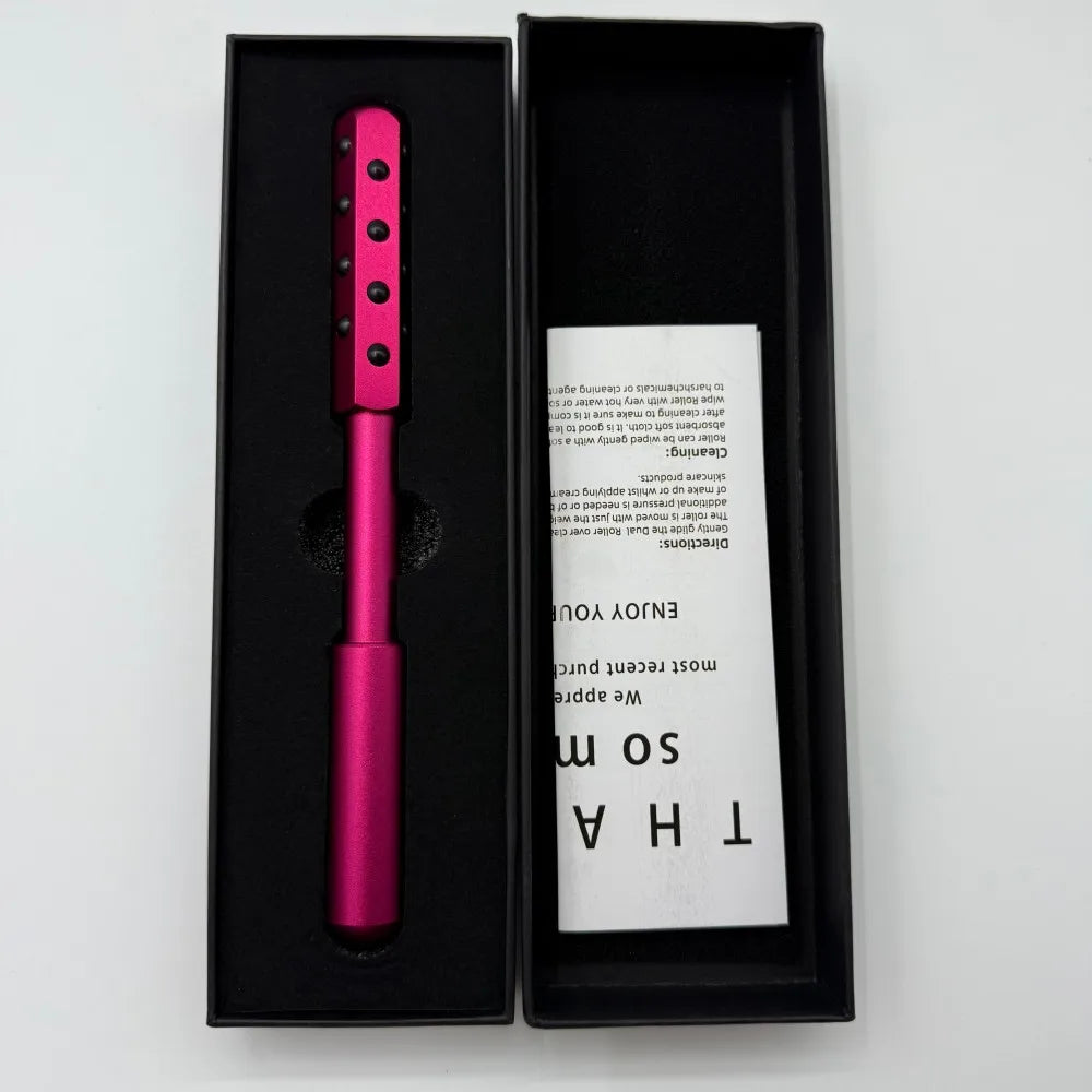 24 Germanium Face Massage Stick – Acupoint Roller Facial Massager & Gua Sha Tool for Women