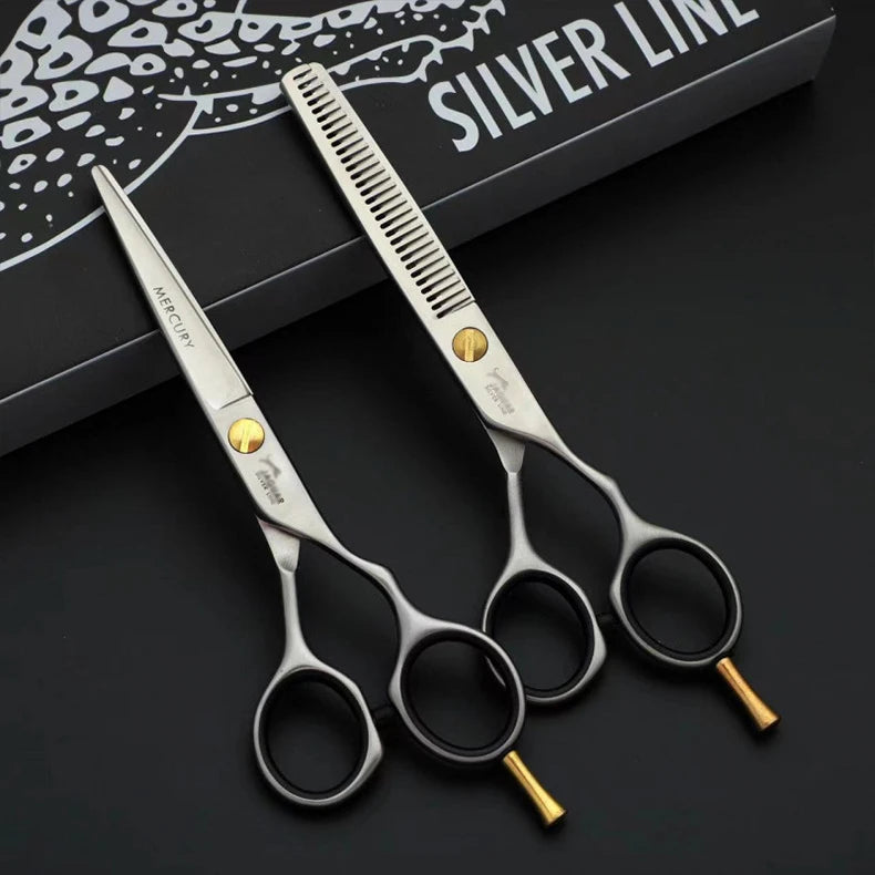 CIBO Professional Hair Scissors Set — 5.5, 6.0, 6.5, 7.0 in Cutting & Thinning Salon Shears