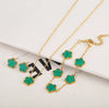 Adjustable Gold-Plated 316L Stainless Steel Clover Flower Bracelet — Five-Leaf Petal Charm for Women, Hypoallergenic Gift