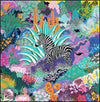 90 x 90 cm (35 in) Checkered Horse Print Twill Silk Square Scarf, Women's Luxury Bandana Shawl Hijab Neckerchief