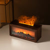 7-Color Mini Flame Aromatherapy Diffuser - Essential Oil Fireplace Humidifier