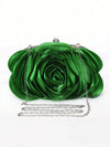Floral Evening Clutch with Chain – Bridal Party Minaudiere Purse