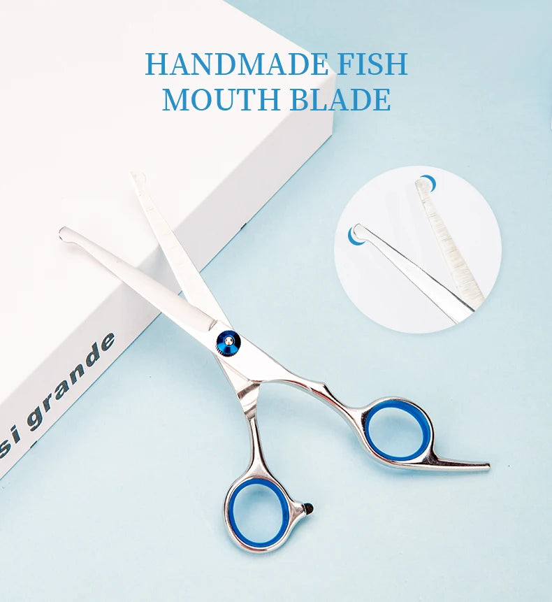 Professional Barber Hair Cutting Scissors Stainless Steel Hairdressing Shears for Salon & Home (3 Styles)