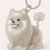 Dog Hair Storage Keychain Pendant Cute Resin Dog Fur Keeper Bag Charm for Car Keys, Couples & Gifts