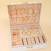 54-Piece Vintage Pearl Jewelry Set for Women, Necklaces Earrings Rings Bracelets Heart Pendant – Boho Daily Wear Gift