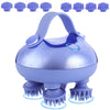 Electric Scalp Massager with 8 Silicone Heads - 3 Modes, IPX7 Waterproof USB Type-C Rechargeable for Hair Growth & Stress Relief