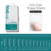 600-Piece Full Cover False Nail Tips Acrylic Nail Capsules Clear Semi-Matte Stiletto Coffin Almond Square Oval