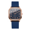 Women's Casual Silicone Strap Quartz Watch 35mm (1.38in) Fashion Square Dial