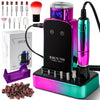 45,000 RPM Electric Nail Drill Kit — Professional Manicure & Pedicure Nail File Set with 11 Bits, Low Noise LCD, USB