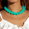 Bohemian Round Beaded Pendant Necklace for Women — Adjustable Colorful Geometric Party Jewelry Gift