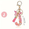 A-Z Letter Keychain – DIY Metal Initial Pendant Key Ring for Women & Men, Car & Party Gift