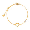 Women's Minimalist Thin Chain Bracelet with Cross, Crescent Moon & Star Charms – Adjustable Stainless Steel Layered Link