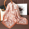 Bohemian Paisley Satin-Feel Polyester Square Scarf for Women 70×70 cm (27.6×27.6 in) – Neck, Hair, Bandana Shawl