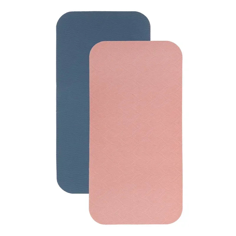 2-Pack TPE Yoga Support Pads 34 x 17 x 0.8 cm (13.4 x 6.7 x 0.3 in) – Anti-Slip Knee & Exercise Mat Pads