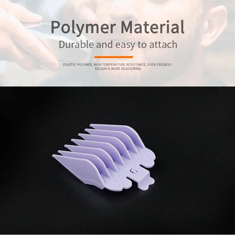 10-Pack Black Hair Clipper Guide Combs – Universal Trimmer Attachments for Barber & Home Salon