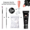 5-Piece Nail Extension Gel Set 20ml (0.68 fl oz) UV/LED & Acrylic Nail Gel for DIY Manicure